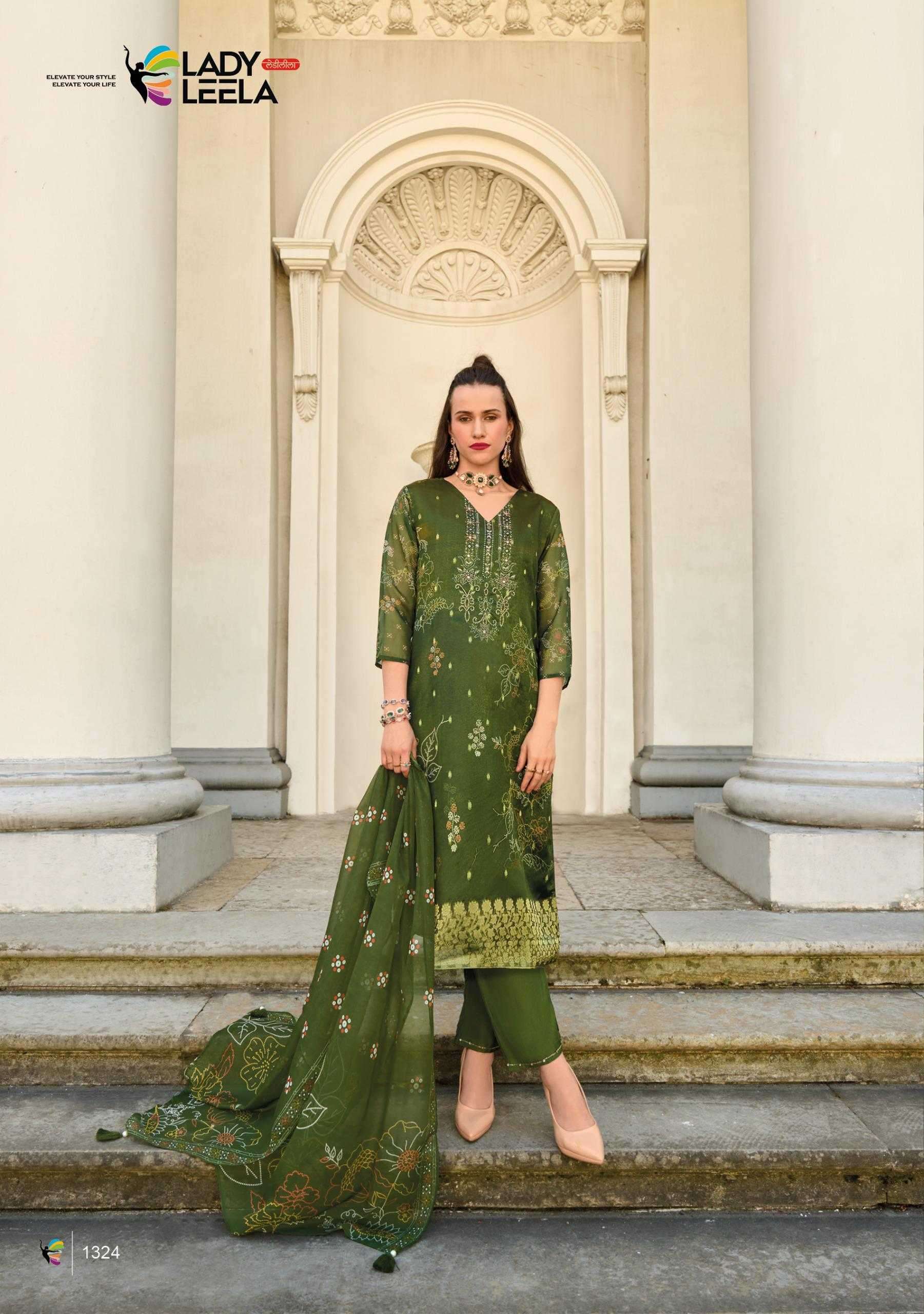 LADY LEELA PRESENTS QURBAT VISCOSE HANDWORK FULL STITCH PAKISTANI STYLE 3PCS DRESS CATALOG WHOLESALER AND EXPORTER 