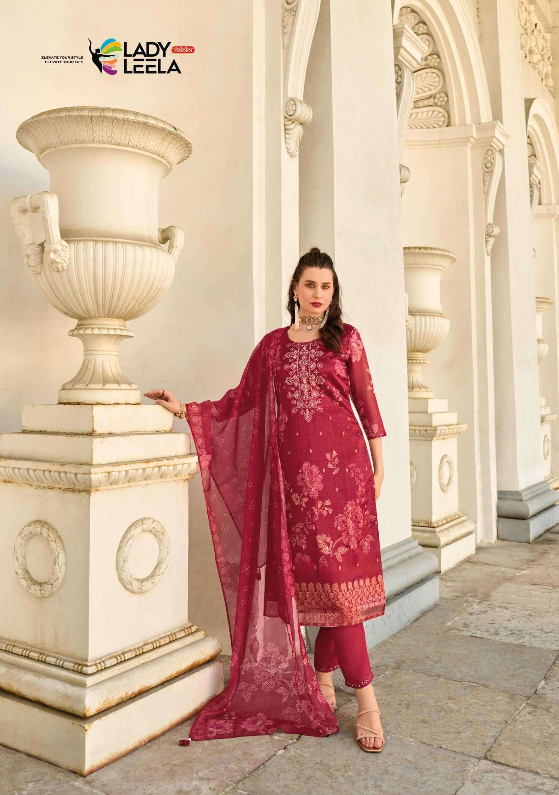 LADY LEELA PRESENTS QURBAT VISCOSE HANDWORK FULL STITCH PAKISTANI STYLE 3PCS DRESS CATALOG WHOLESALER AND EXPORTER 