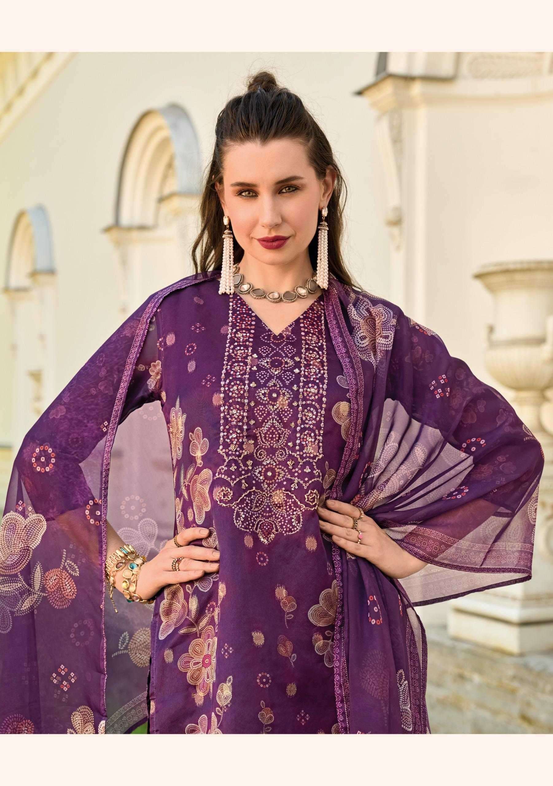 LADY LEELA PRESENTS QURBAT VISCOSE HANDWORK FULL STITCH PAKISTANI STYLE 3PCS DRESS CATALOG WHOLESALER AND EXPORTER 