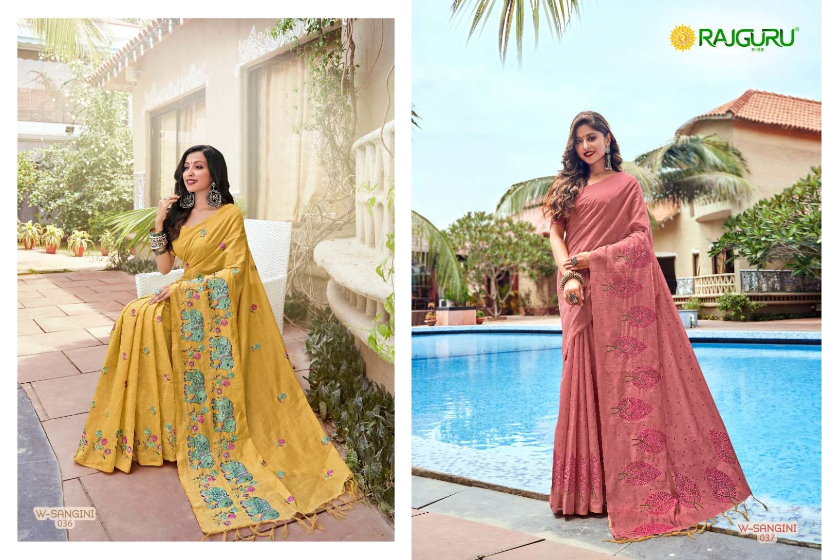 RAJGURU PRESENTS W-SANGINI DESIGNER FANCY SAREES CATALOG WHOLESALER AND EXPORTER IN SURAT CATALOG WHOLESALER AND EXPORTER IN SURAT 