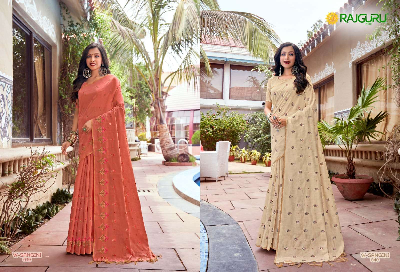RAJGURU PRESENTS W-SANGINI DESIGNER FANCY SAREES CATALOG WHOLESALER AND EXPORTER IN SURAT CATALOG WHOLESALER AND EXPORTER IN SURAT 