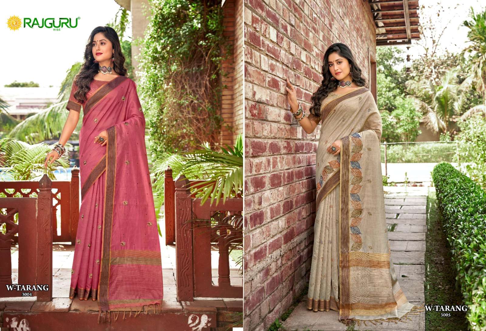 RAJGURU PRESENTS W-TARANG DESIGNER FANCY SAREES CATALOG WHOLESALER AND EXPORTER IN SURAT CATALOG WHOLESALER AND EXPORTER IN SURAT 