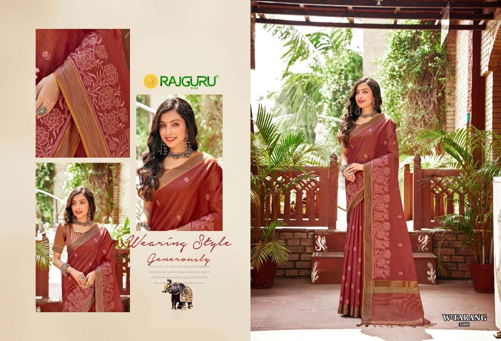 RAJGURU PRESENTS W-TARANG DESIGNER FANCY SAREES CATALOG WHOLESALER AND EXPORTER IN SURAT CATALOG WHOLESALER AND EXPORTER IN SURAT 