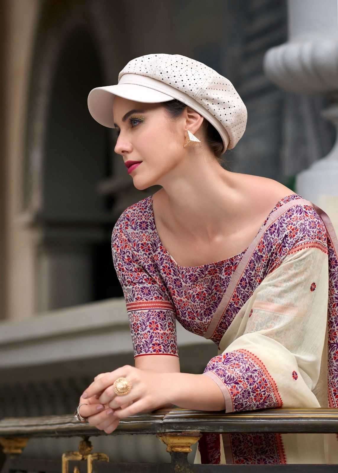 RAJPATH PRESENTS PRAJANYA LINEN COTTON ETHNIC DESIGN SAREES CATALOG WHOLESALER AND EXPORTS 