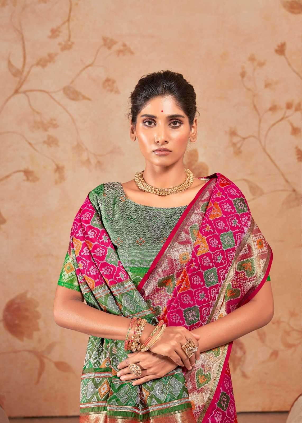 RAJPATH PRESENTS RIDDHI SIDDHI PATOLA SILK TRADITIONAL WEAR SAREES CATALOG WHOLESALER AND EXPORTER 
