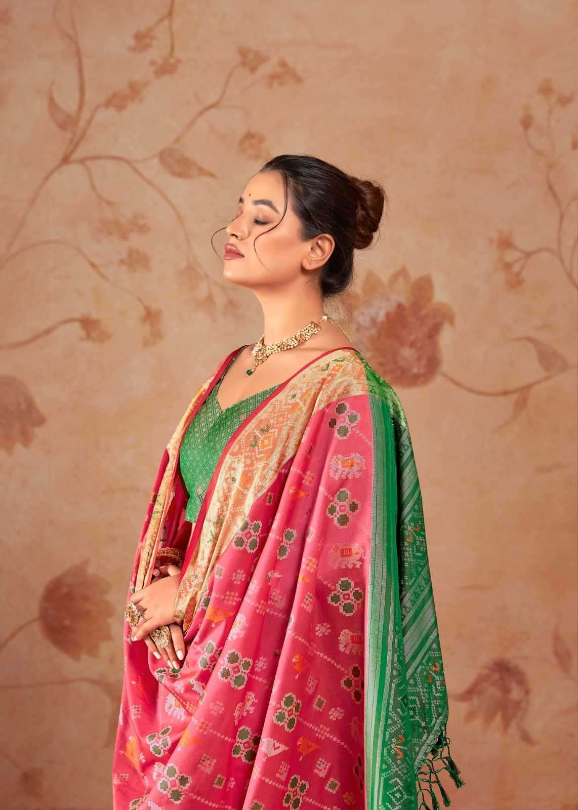 RAJPATH PRESENTS RIDDHI SIDDHI PATOLA SILK TRADITIONAL WEAR SAREES CATALOG WHOLESALER AND EXPORTER 
