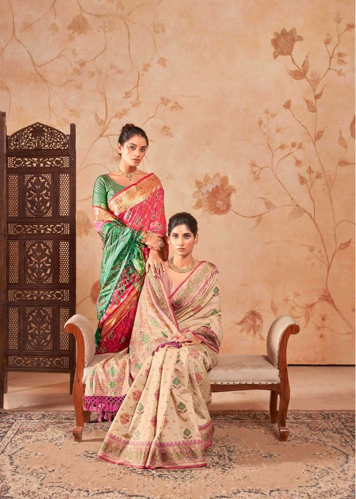 RAJPATH PRESENTS RIDDHI SIDDHI PATOLA SILK TRADITIONAL WEAR SAREES CATALOG WHOLESALER AND EXPORTER 