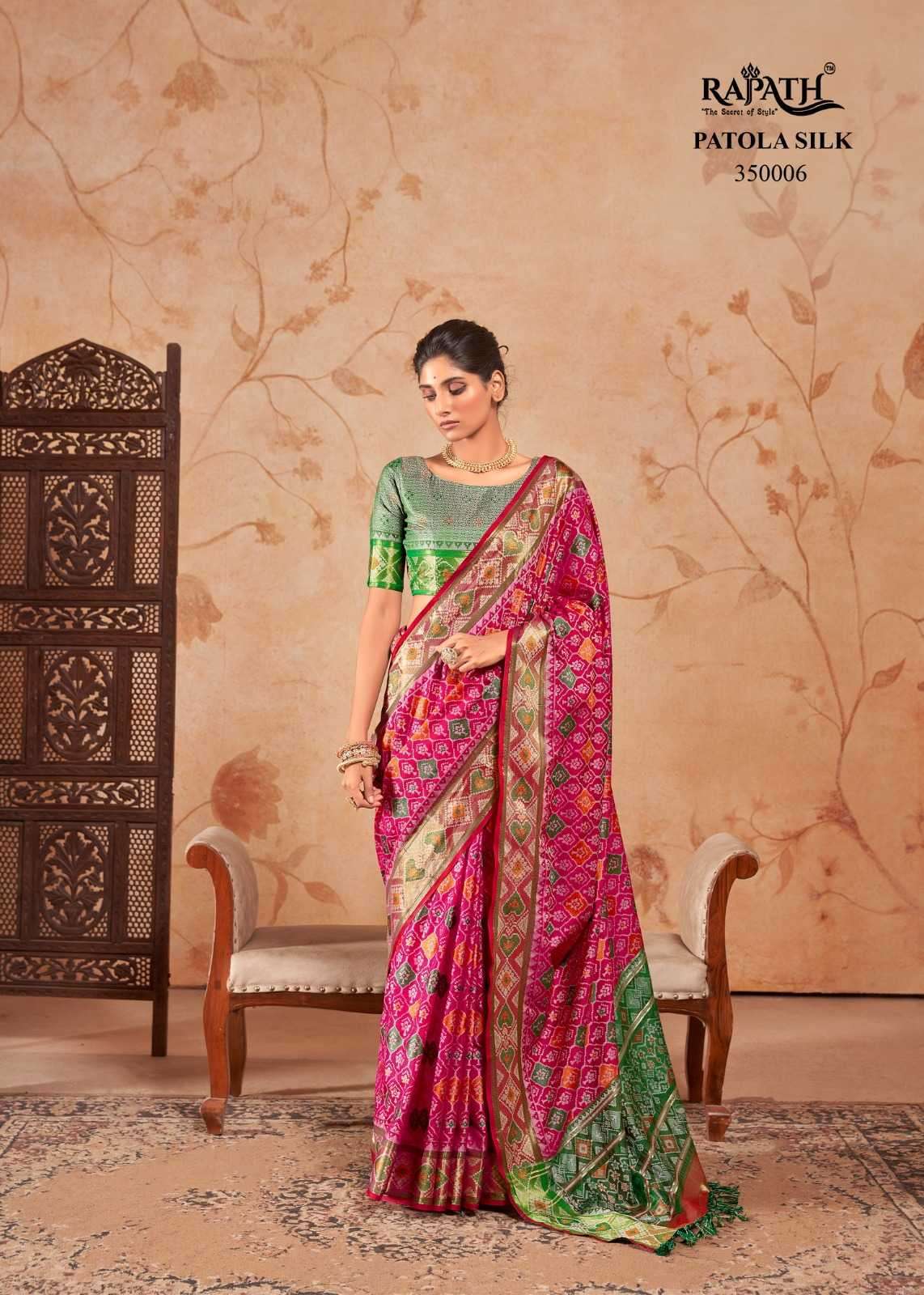 RAJPATH PRESENTS RIDDHI SIDDHI PATOLA SILK TRADITIONAL WEAR SAREES CATALOG WHOLESALER AND EXPORTER 