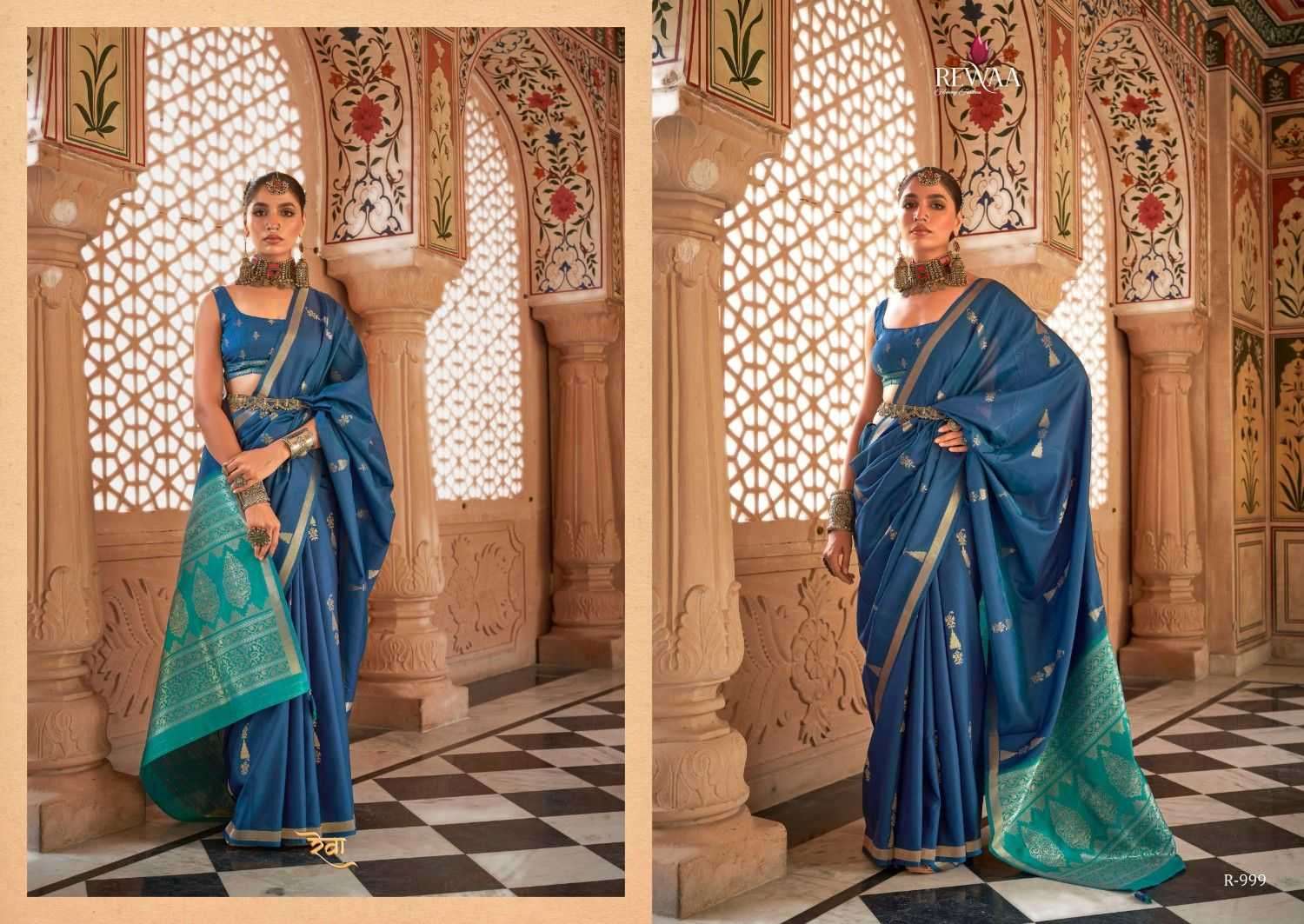 REWAA PRESENTS ALANKRIT SILK FASHIONABLE DESIGN WOVEN ZARI BUTTI SAREES CATALOG WHOLESALER AND EXPORTER 