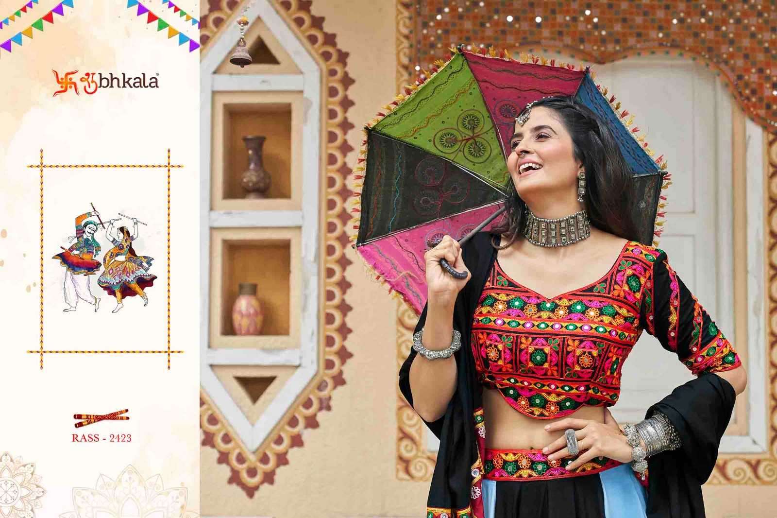 SHUBHKALA PRESENTS RAAS VOL-13 READYMADE NAVRATRI SPECIAL CHANIYA CHOLI CATALOG WHOLESALER AND EXPORTER IN SURAT