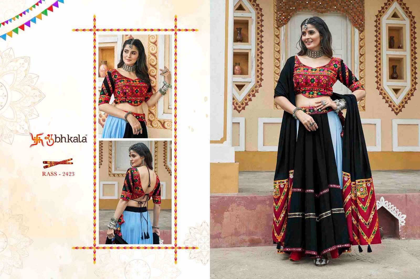 SHUBHKALA PRESENTS RAAS VOL-13 READYMADE NAVRATRI SPECIAL CHANIYA CHOLI CATALOG WHOLESALER AND EXPORTER IN SURAT