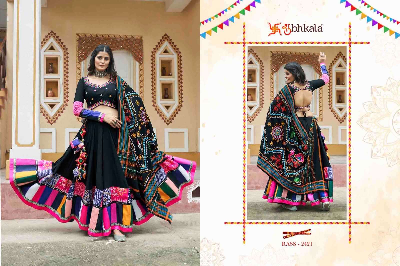 SHUBHKALA PRESENTS RAAS VOL-13 READYMADE NAVRATRI SPECIAL CHANIYA CHOLI CATALOG WHOLESALER AND EXPORTER IN SURAT