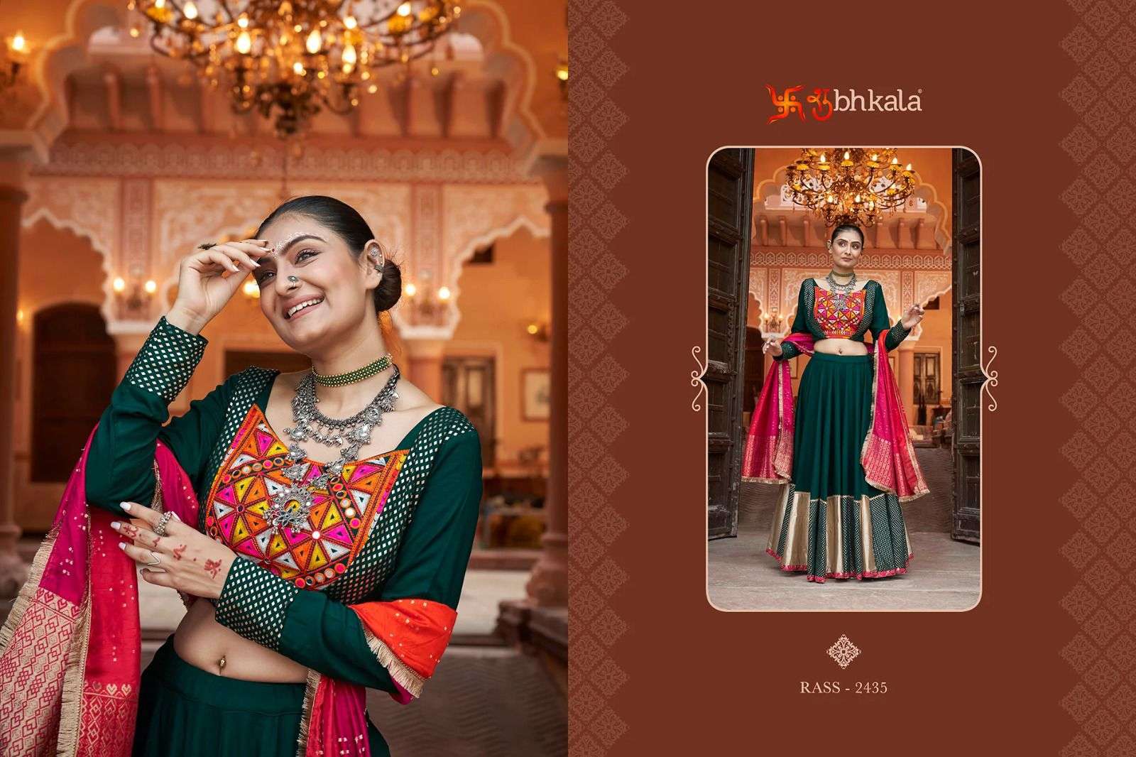 SHUBHKALA PRESENTS RAAS VOL-14 NAVRATRI SPECIAL FULLY STITCH EXCLUSIVE LEHENGA CHOLI CATALOG WHOLESALER AND EXPORTER IN SURAT