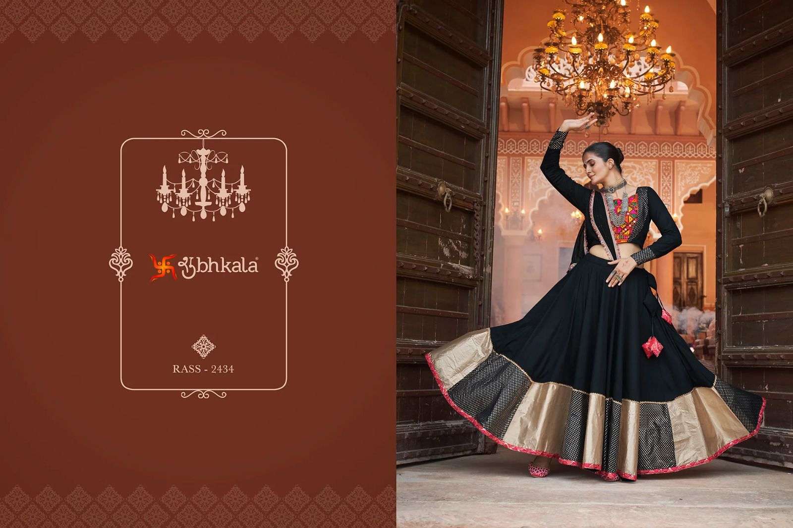 SHUBHKALA PRESENTS RAAS VOL-14 NAVRATRI SPECIAL FULLY STITCH EXCLUSIVE LEHENGA CHOLI CATALOG WHOLESALER AND EXPORTER IN SURAT