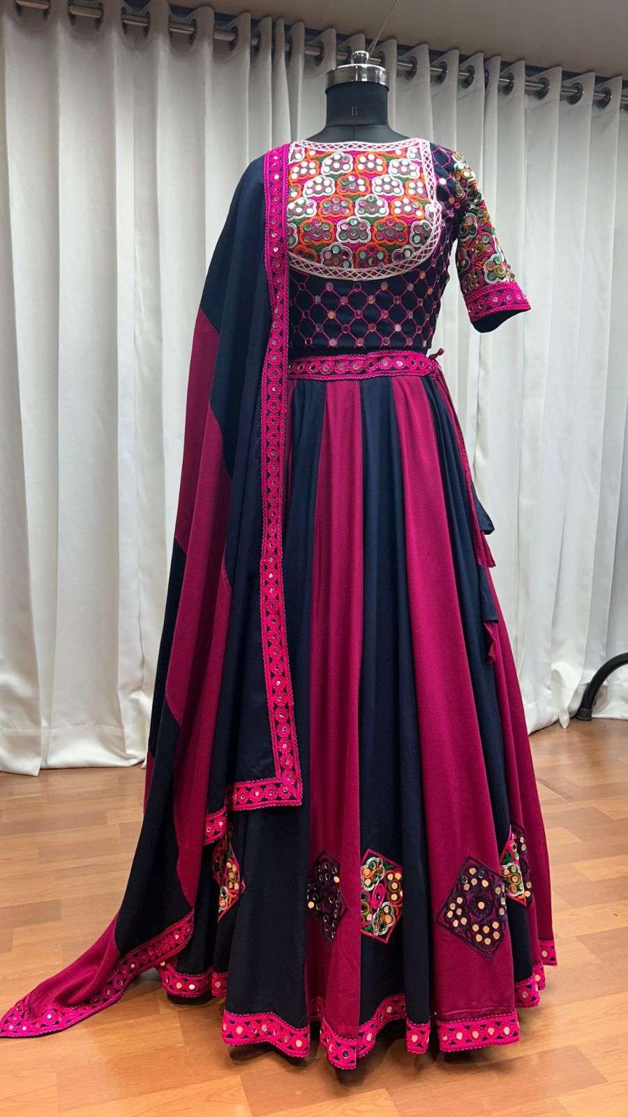 SHUBHKALA PRESENTS RAAS VOL-14 NAVRATRI SPECIAL FULLY STITCH EXCLUSIVE LEHENGA CHOLI CATALOG WHOLESALER AND EXPORTER IN SURAT