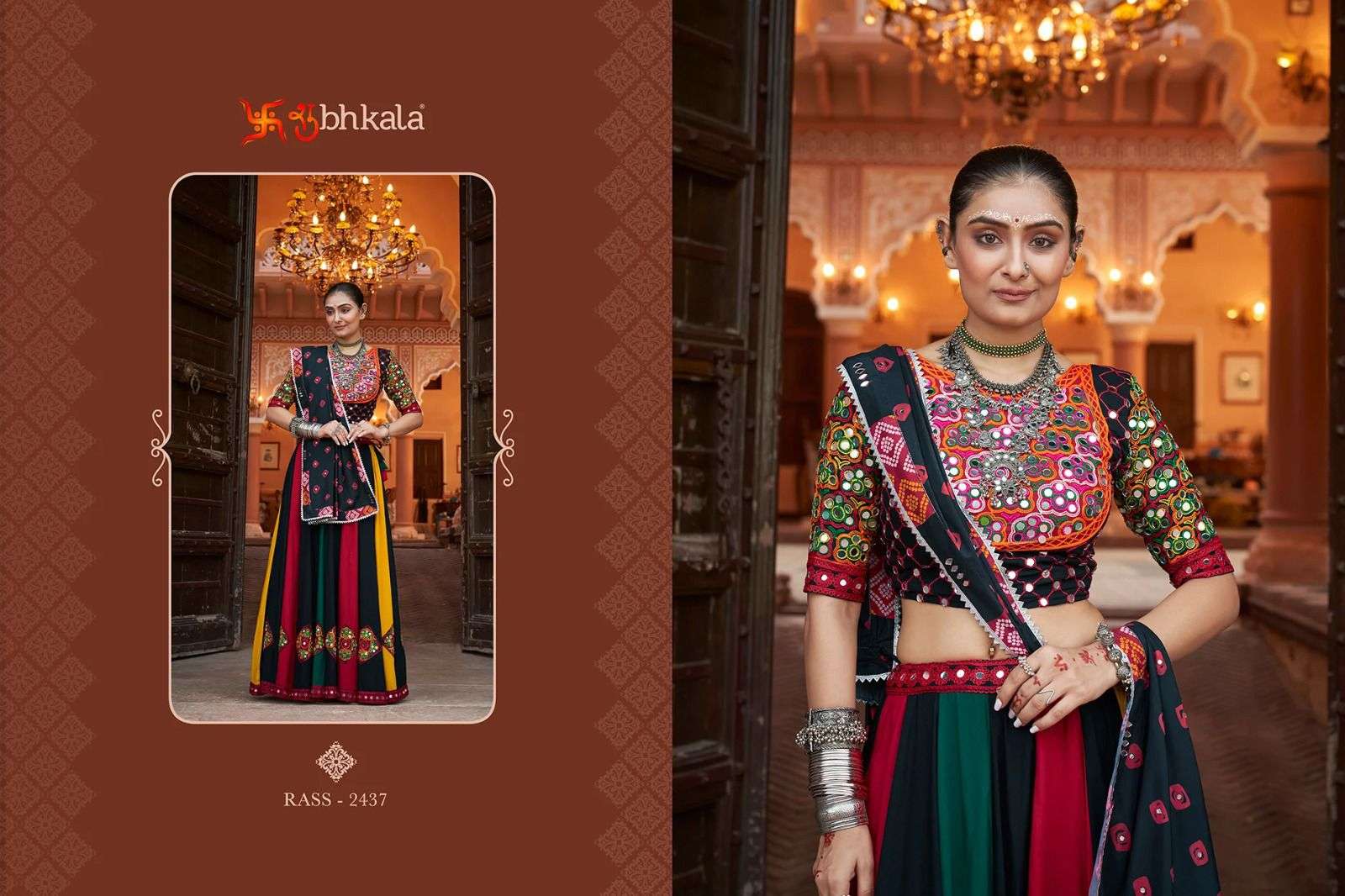 SHUBHKALA PRESENTS RAAS VOL-14 NAVRATRI SPECIAL FULLY STITCH EXCLUSIVE LEHENGA CHOLI CATALOG WHOLESALER AND EXPORTER IN SURAT