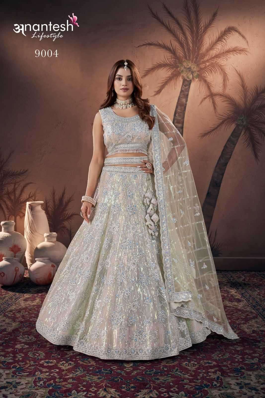 ANANTESH LIFESTYLE PRESENTS BRIDE COUTURE 2024 FULL STITCH ENGAGEMENT LEHENGAS CATALOG WHOLESALER AND EXPORTER
