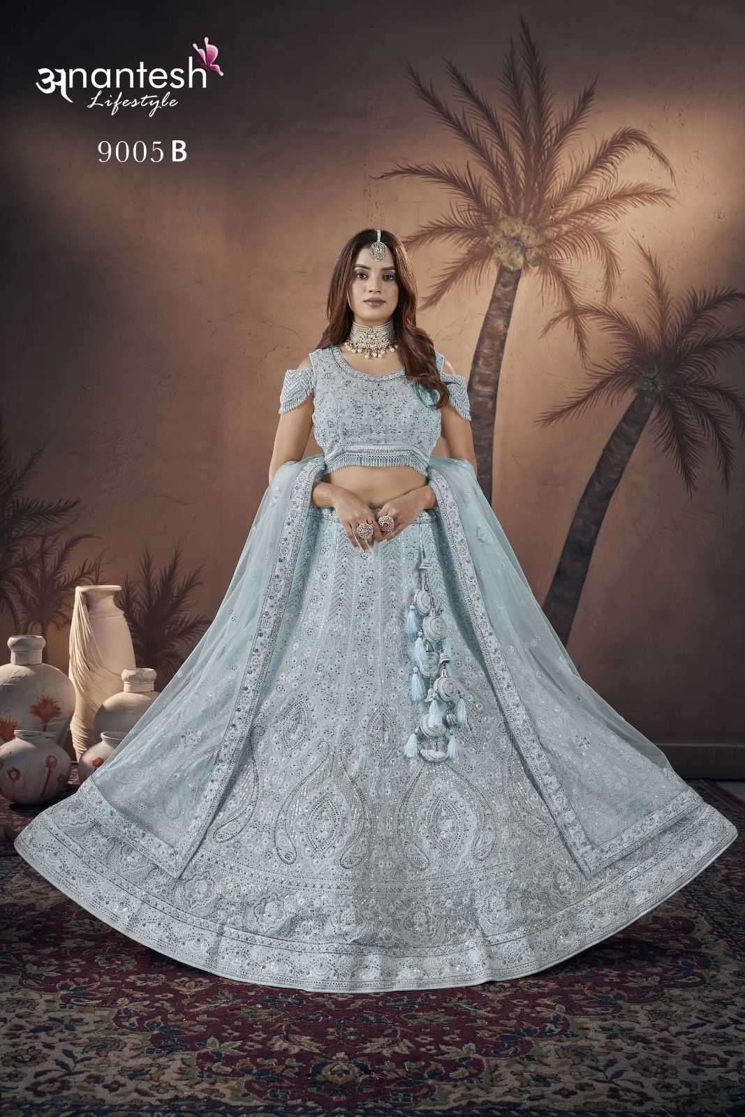 ANANTESH LIFESTYLE PRESENTS BRIDE COUTURE 2024 FULL STITCH ENGAGEMENT LEHENGAS CATALOG WHOLESALER AND EXPORTER 