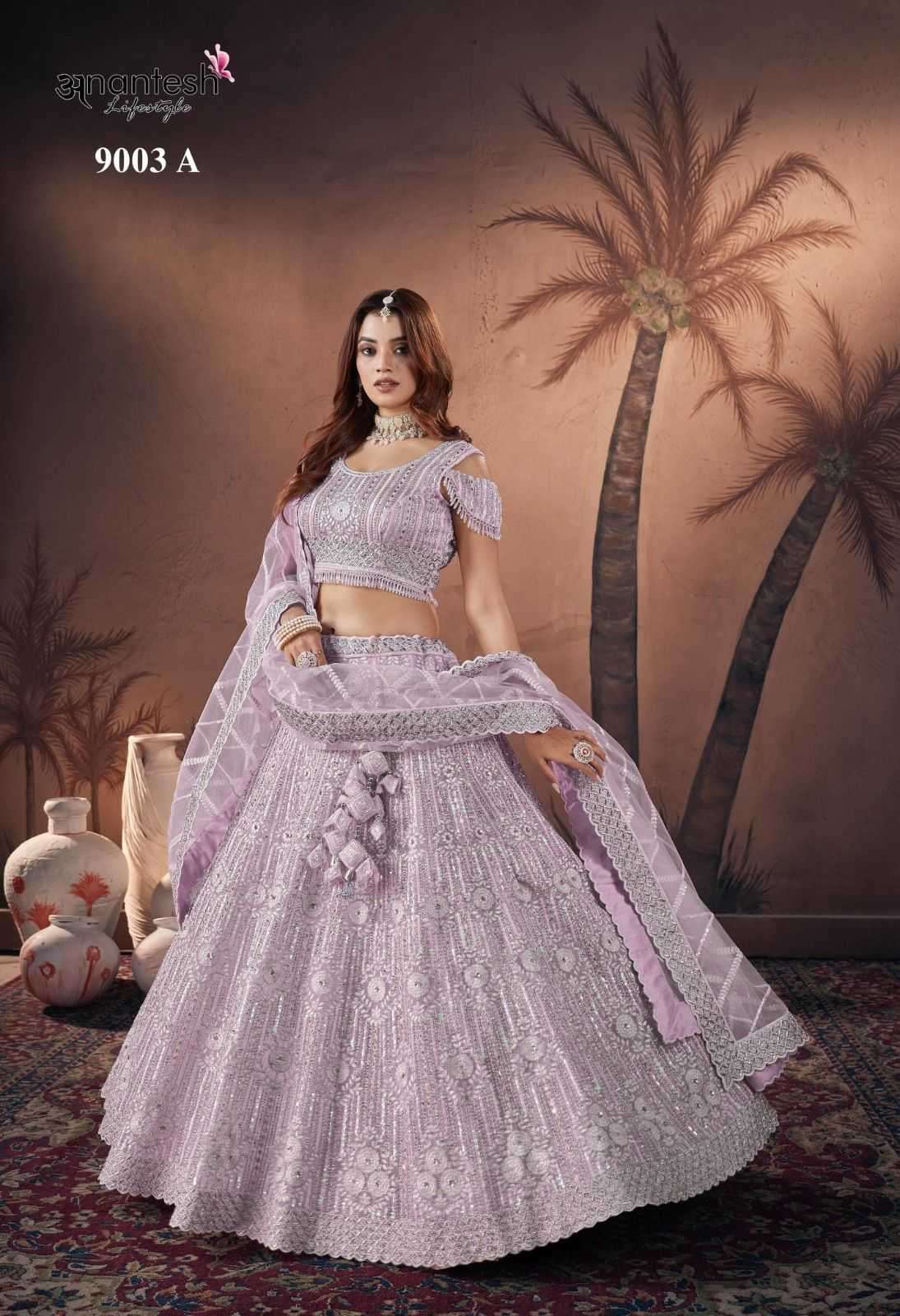 ANANTESH LIFESTYLE PRESENTS BRIDE COUTURE 2024 FULL STITCH ENGAGEMENT LEHENGAS CATALOG WHOLESALER AND EXPORTER 