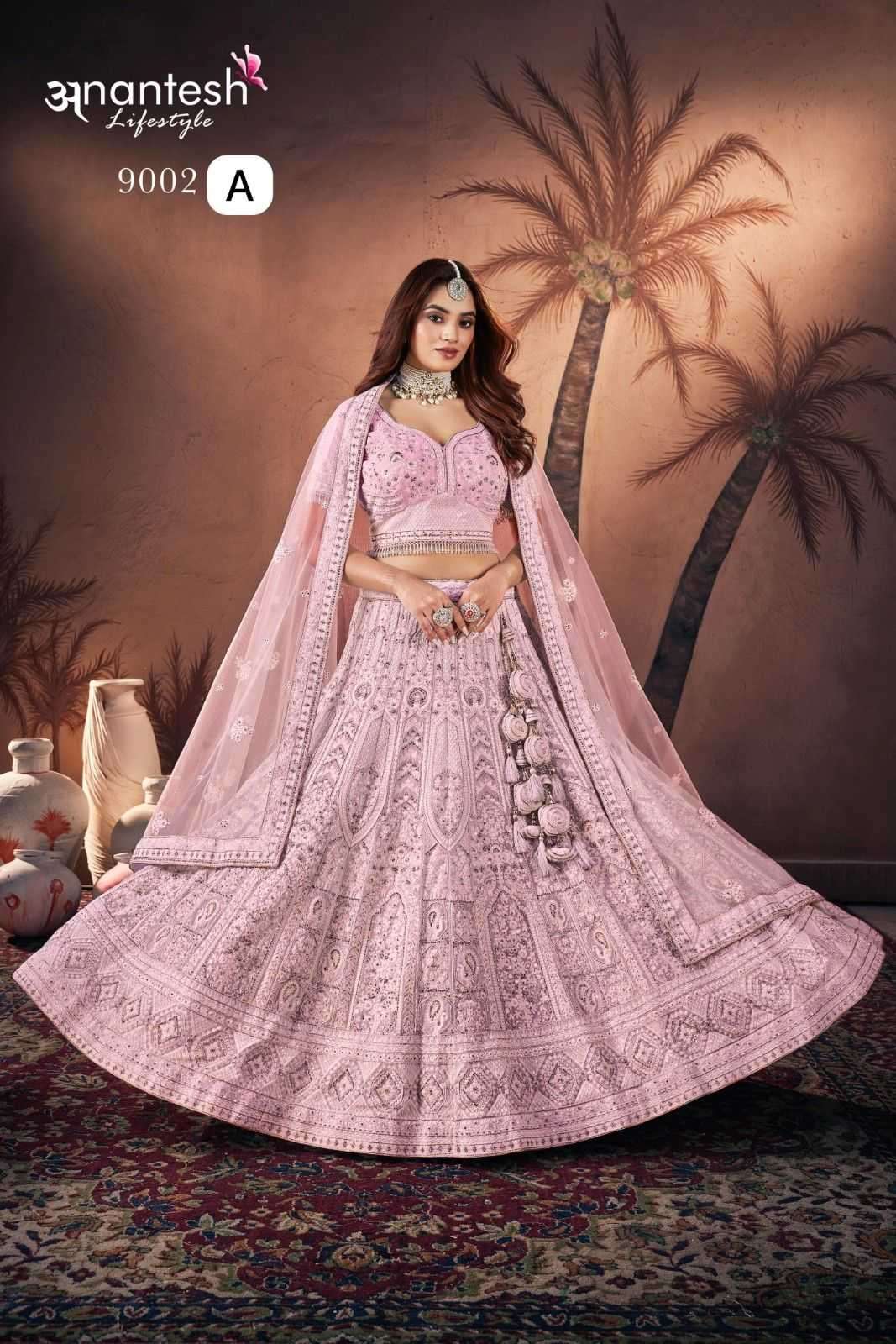 ANANTESH LIFESTYLE PRESENTS BRIDE COUTURE 2024 FULL STITCH ENGAGEMENT LEHENGAS CATALOG WHOLESALER AND EXPORTER 