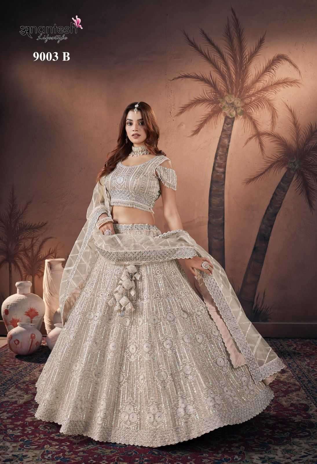 ANANTESH LIFESTYLE PRESENTS BRIDE COUTURE 2024 FULL STITCH ENGAGEMENT LEHENGAS CATALOG WHOLESALER AND EXPORTER 