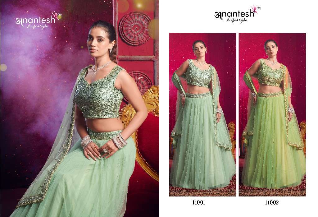anantesh lifestyle presents flairy girl vol-1 event wear readymade lehenga choli Catalog wholesaler and exporter in surat