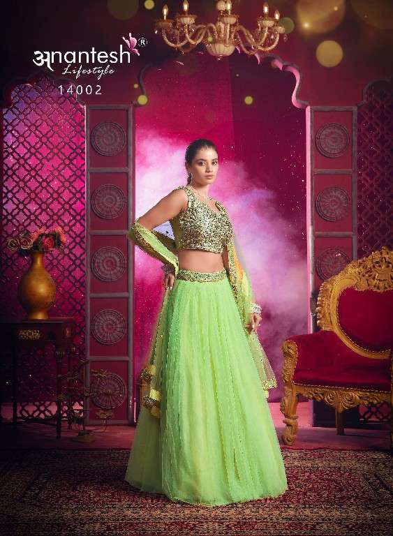 anantesh lifestyle presents flairy girl vol-1 event wear readymade lehenga choli Catalog wholesaler and exporter in surat