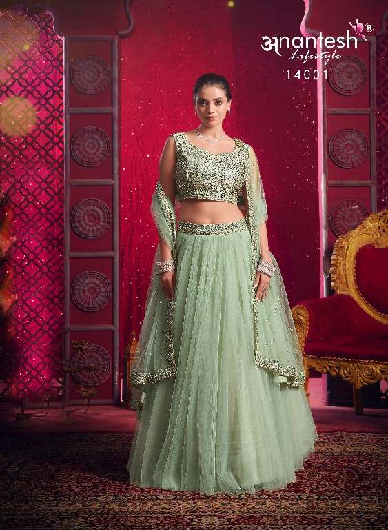 anantesh lifestyle presents flairy girl vol-1 event wear readymade lehenga choli Catalog wholesaler and exporter in surat
