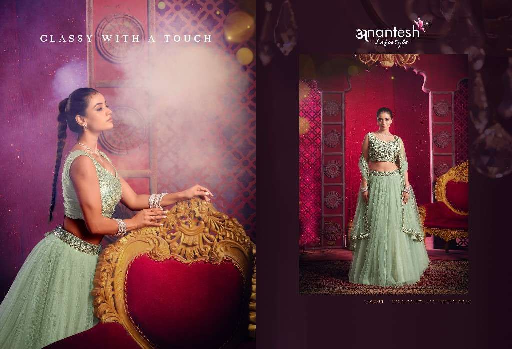 anantesh lifestyle presents flairy girl vol-1 event wear readymade lehenga choli Catalog wholesaler and exporter in surat