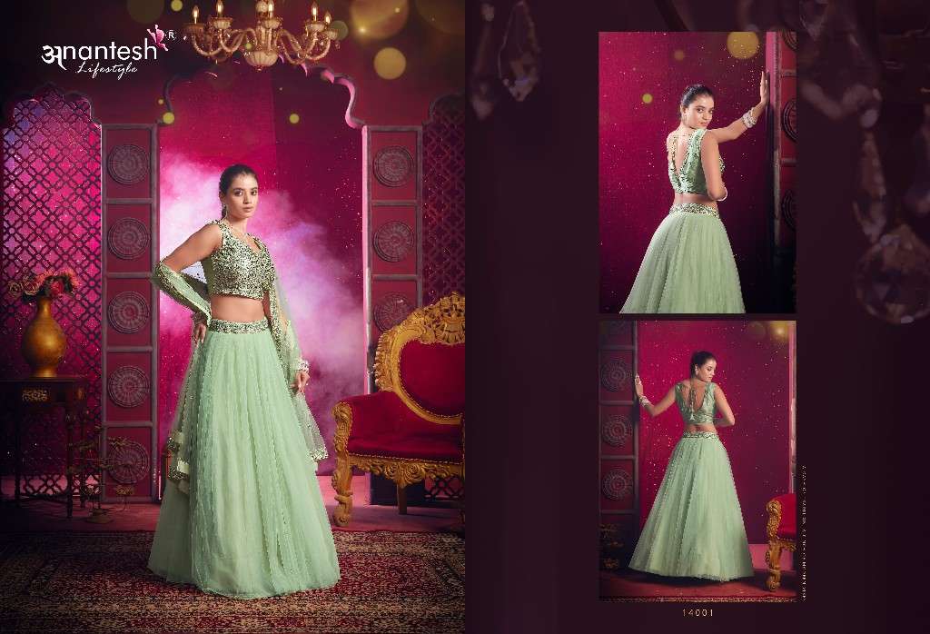 anantesh lifestyle presents flairy girl vol-1 event wear readymade lehenga choli Catalog wholesaler and exporter in surat