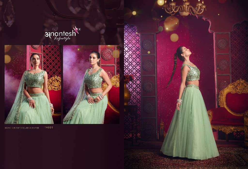 anantesh lifestyle presents flairy girl vol-1 event wear readymade lehenga choli Catalog wholesaler and exporter in surat