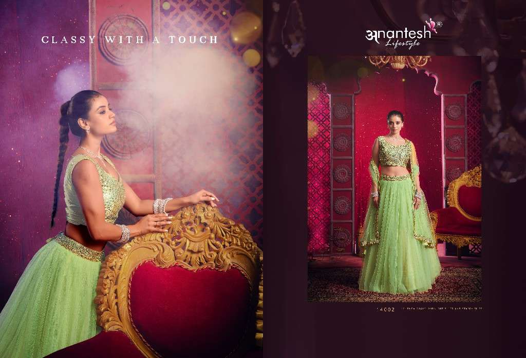 anantesh lifestyle presents flairy girl vol-1 event wear readymade lehenga choli Catalog wholesaler and exporter in surat