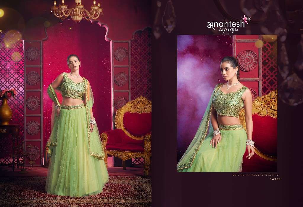 anantesh lifestyle presents flairy girl vol-1 event wear readymade lehenga choli Catalog wholesaler and exporter in surat
