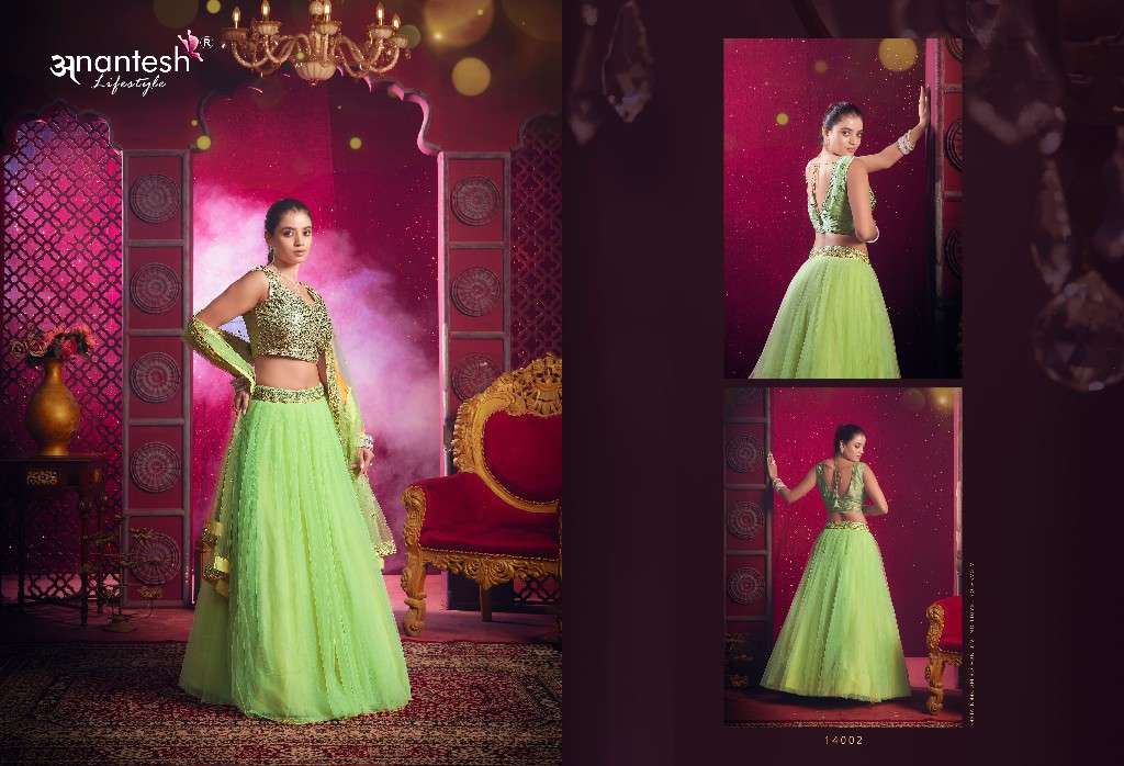 anantesh lifestyle presents flairy girl vol-1 event wear readymade lehenga choli Catalog wholesaler and exporter in surat