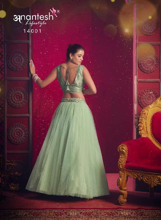 anantesh lifestyle presents flairy girl vol-1 event wear readymade lehenga choli Catalog wholesaler and exporter in surat