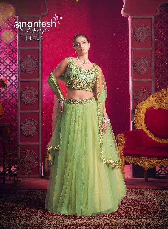 anantesh lifestyle presents flairy girl vol-1 event wear readymade lehenga choli Catalog wholesaler and exporter in surat
