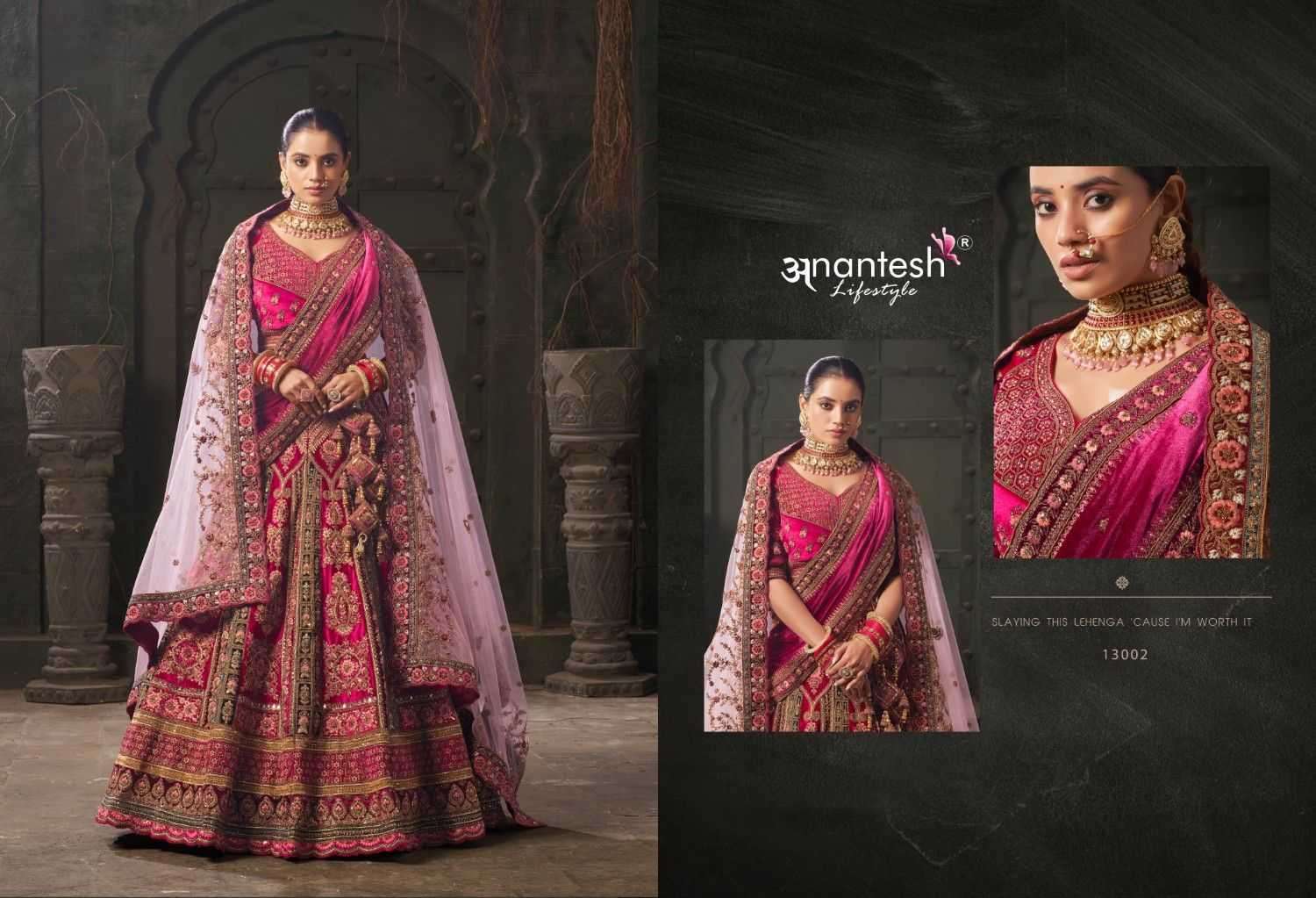 ANANTESH LIFESTYLE PRESENTS WEDDING BRIDE VOL-1 LYCRA VELVET ENGAGEMENT LEHENGA FOR BRIDE CATALOG WHOLESALER AND EXPORTER IN SURAT