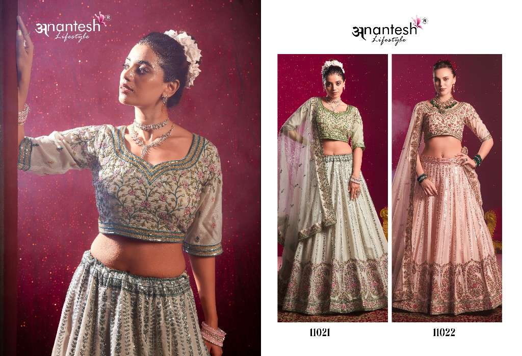 Anantesh Presents Bridemaid Vol-4 Wholesale Designer Lehengas Collection Catalog Wholesaler And Exporter 