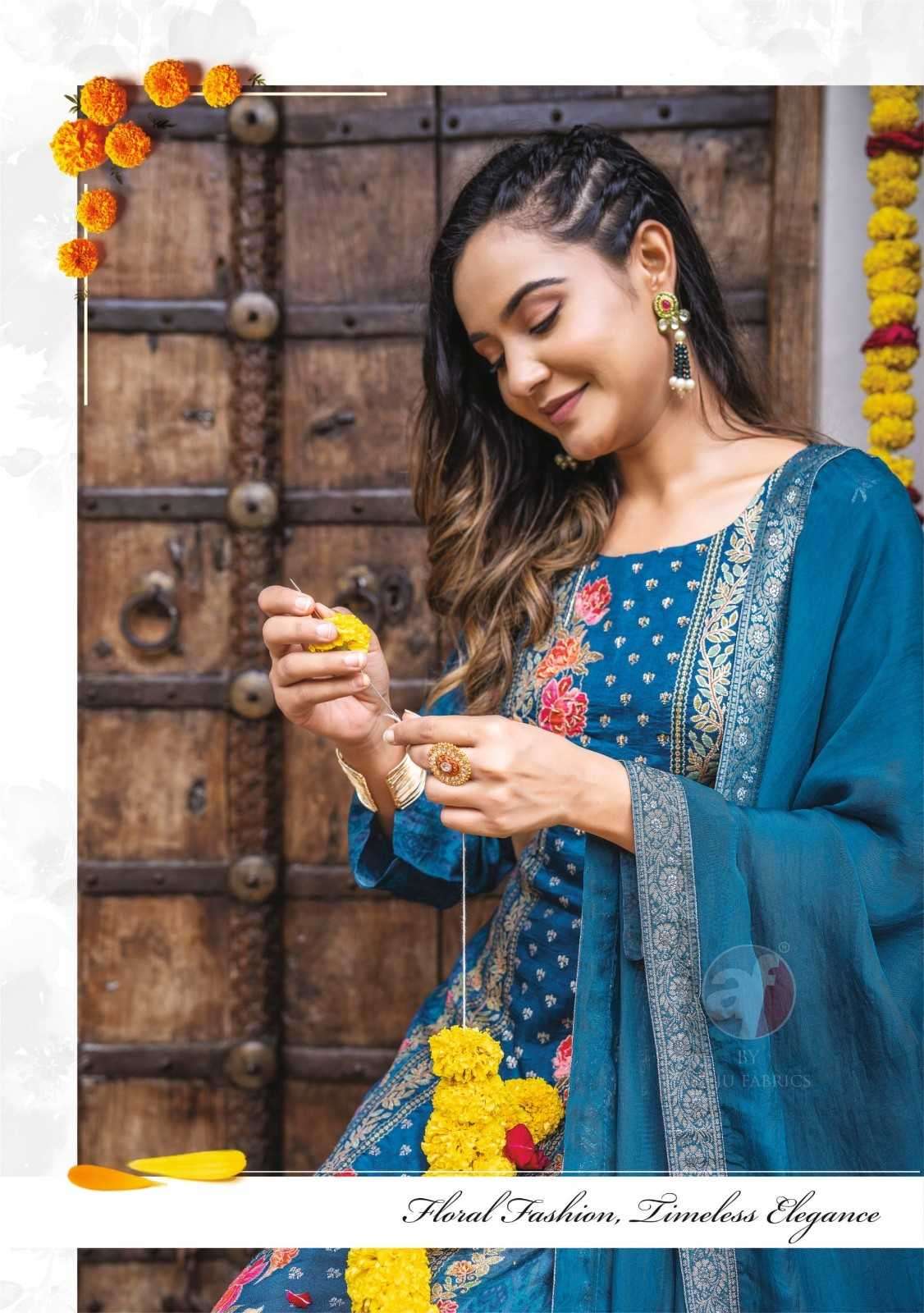 ANJU FAB PRESENTS FIZA VOL-2 READYMADE DOLA JACQUARD HAND WORK PARTY WEAR KURTIS CATALOG WHOLESALER AND EXPORTER IN SURAT