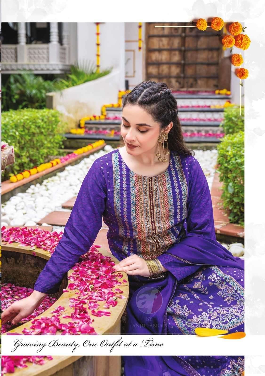 ANJU FAB PRESENTS FIZA VOL-2 READYMADE DOLA JACQUARD HAND WORK PARTY WEAR KURTIS CATALOG WHOLESALER AND EXPORTER IN SURAT