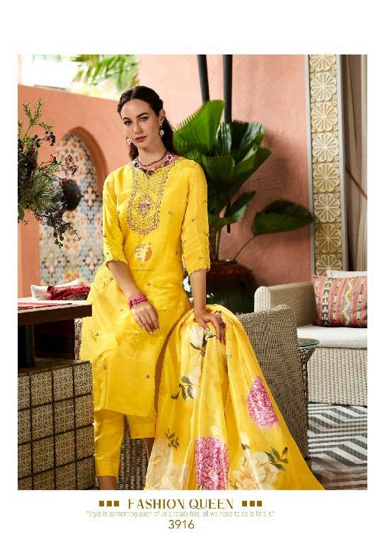 ANJU FAB PRESENTS SHEESHA VOL-3 TISSUE SHIMMER FULL STITCH BIG SIZE PARTY WEAR 3PCS DRESS CATALOG WHOLESALER AND EXPORTER 