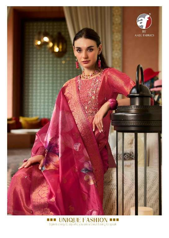 ANJU FAB PRESENTS SHEESHA VOL-3 TISSUE SHIMMER FULL STITCH BIG SIZE PARTY WEAR 3PCS DRESS CATALOG WHOLESALER AND EXPORTER 