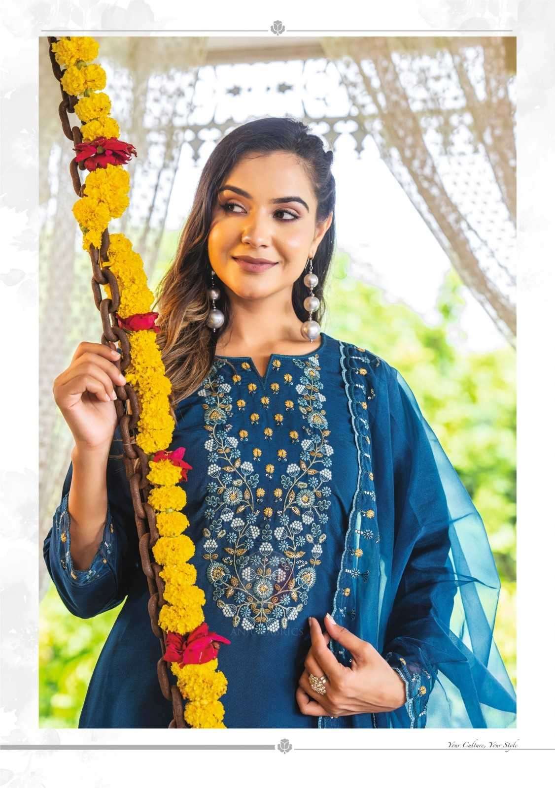 ANJU FAB PRESENTS SUNDARI VOL-2 MODAL SILK FULLY STITCH PREMIUM PARTY WEAR SALWAR SUIT CATALOG WHOLESALER AND EXPORTER 