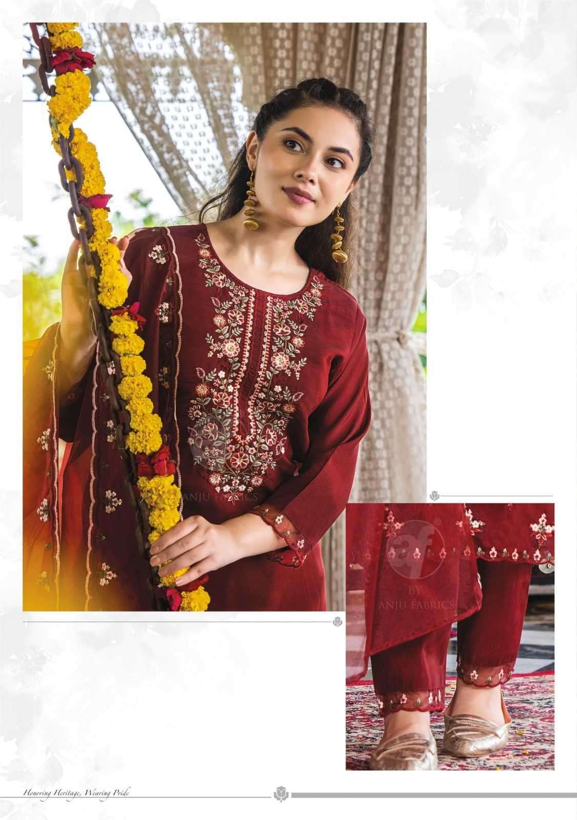 ANJU FAB PRESENTS SUNDARI VOL-2 MODAL SILK FULLY STITCH PREMIUM PARTY WEAR SALWAR SUIT CATALOG WHOLESALER AND EXPORTER 