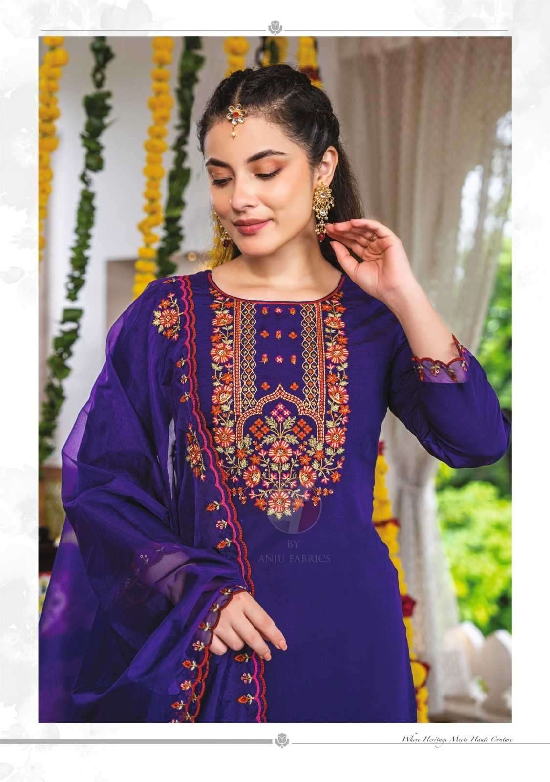 ANJU FAB PRESENTS SUNDARI VOL-2 MODAL SILK FULLY STITCH PREMIUM PARTY WEAR SALWAR SUIT CATALOG WHOLESALER AND EXPORTER 