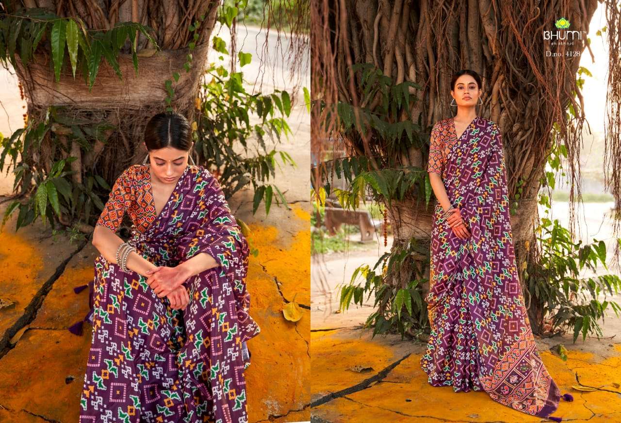 BHUMI PRESENTS ZEEVA VOL-3 FANCY CHINON PATOLA SAREES CATALOG WHOLESALER AND EXPORTER IN SURAT