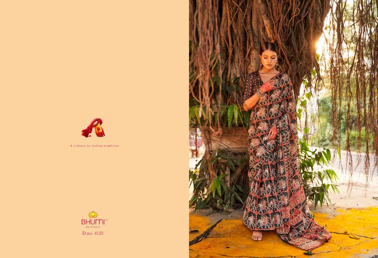 BHUMI PRESENTS ZEEVA VOL-3 FANCY CHINON PATOLA SAREES CATALOG WHOLESALER AND EXPORTER IN SURAT