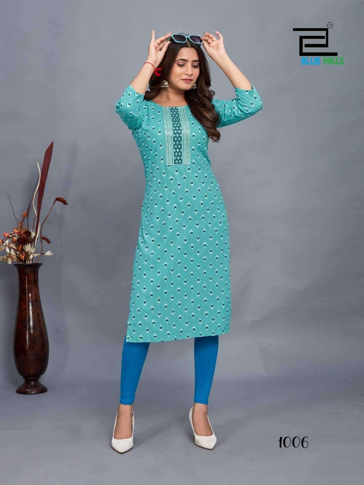 BLUE HILLS PRESENTS DREAM VOL-3 DAILY WEAR FANCY READYMADE PLUS SIZE COMBO KURTI CATALOG WHOLESALER AND EXPORTER 