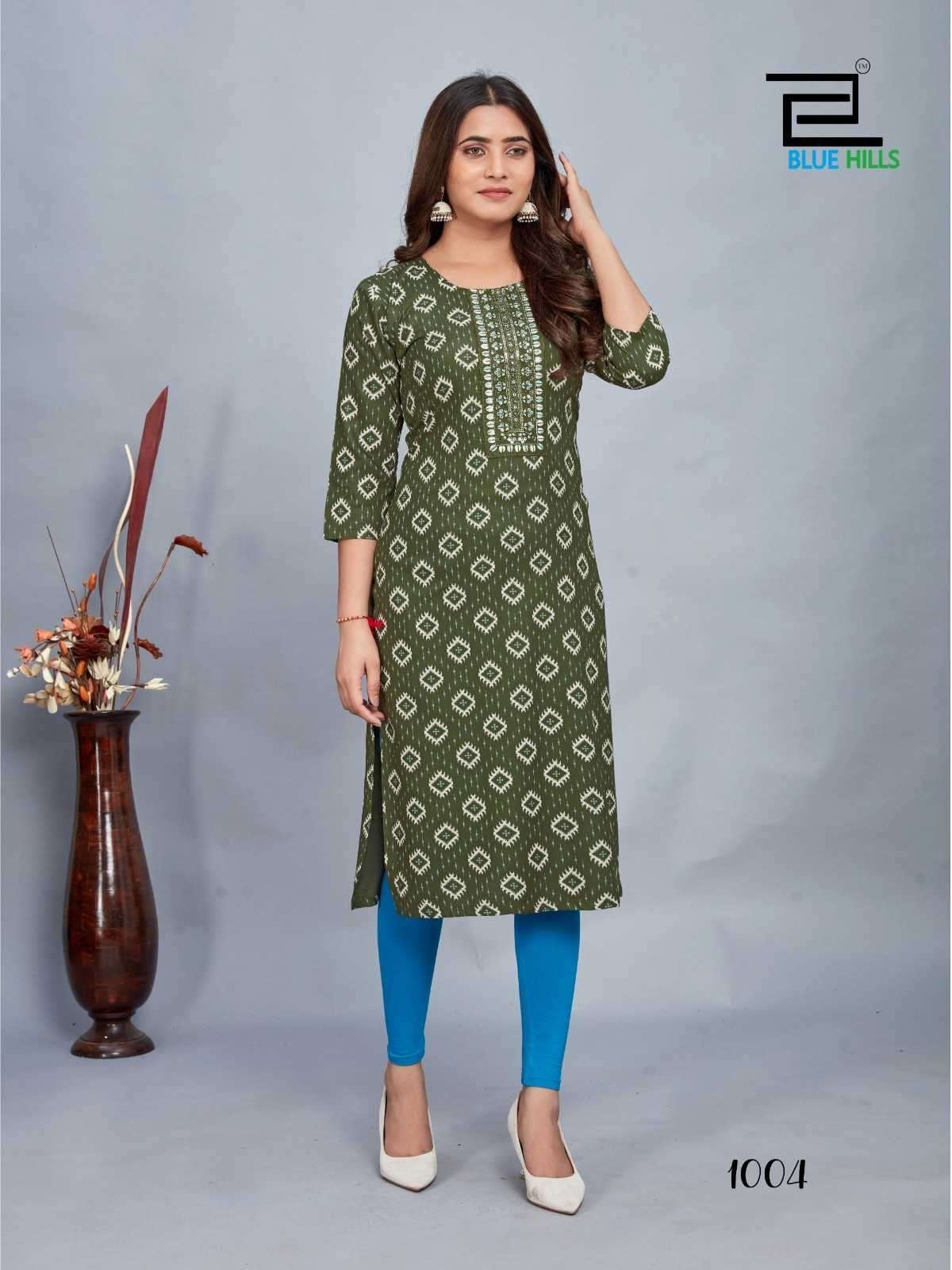 BLUE HILLS PRESENTS DREAM VOL-3 DAILY WEAR FANCY READYMADE PLUS SIZE COMBO KURTI CATALOG WHOLESALER AND EXPORTER 