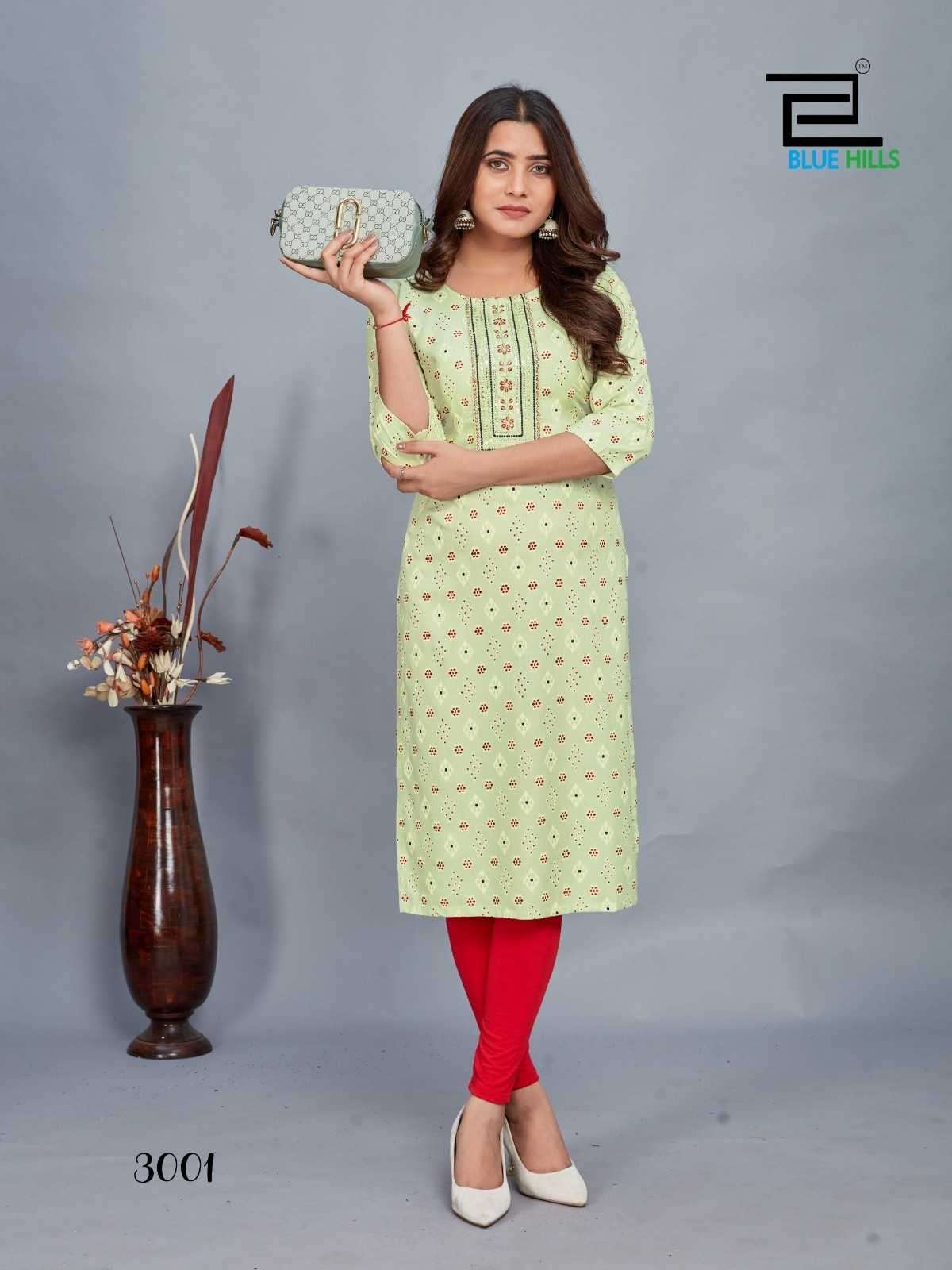 BLUE HILLS PRESENTS DREAM VOL-3 DAILY WEAR FANCY READYMADE PLUS SIZE COMBO KURTI CATALOG WHOLESALER AND EXPORTER 